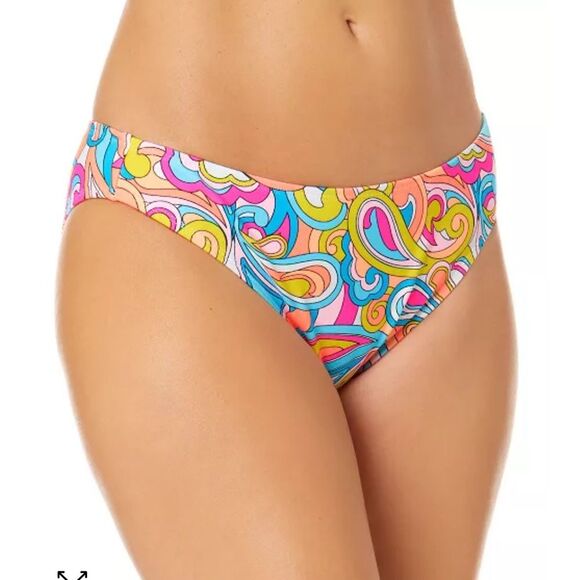 SALT + COVE Juniors' Swirl Girl Hipster Bikini Bottomsn Size Large - Picture 1 of 10